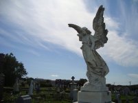 gravestone - angel